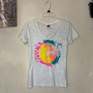 Roxy Shirt Size Medium White